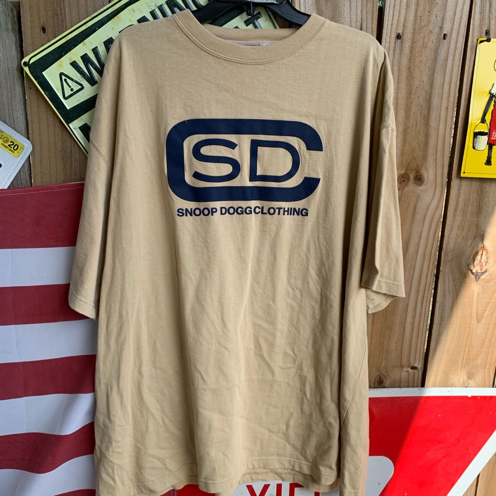 Y2K Snoop Dog Clothing Heavyweight cotton embroidered Rap tee T-shirt Size 3XL
